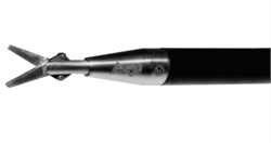 Ножницы (микроножницы прямые, монополярные, модульные, изогнутый ствол, диаметр 5 мм, длина 365± 5 мм) - фото 6008