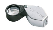 Лупа техническая складная ахроматическая в металлическом корпусе Metal precision folding magnifiers, диаметр 15 мм, 10.0х