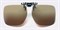 Насадка на солнцезащитные очки с поляризационными коричневыми светофильтрами на клипсе Polarised clip-on sunglasses, светопропускание 15%, категория 3, не подходят для водителей