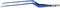 Биполярный пинцет байонетный конусный загнутый вниз антипригарный CLEANTips, длина 230 мм, 6 х 0,7 мм, "евростандарт",  ЕМ270-3СЕ - фото 7987