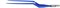 Биполярный пинцет байонетный прямой антипригарный CLEANTips, длина 210 мм, 6 х 1 мм, "евростандарт",  ЕМ260-1СЕ - фото 8005