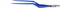 Биполярный пинцет байонетный прямой антипригарный CLEANTips, длина 190 мм, 6 х 1 мм, "евростандарт",  ЕМ259-1СЕ - фото 8033
