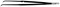 Биполярный пинцет загнутый, длина 250 мм, 8 х 2 мм, &quot;евростандарт&quot;,  ЕМ258Е