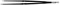 Биполярный пинцет прямой, длина 250 мм, 8 х 2 мм, "евростандарт",  ЕМ256Е - фото 8064